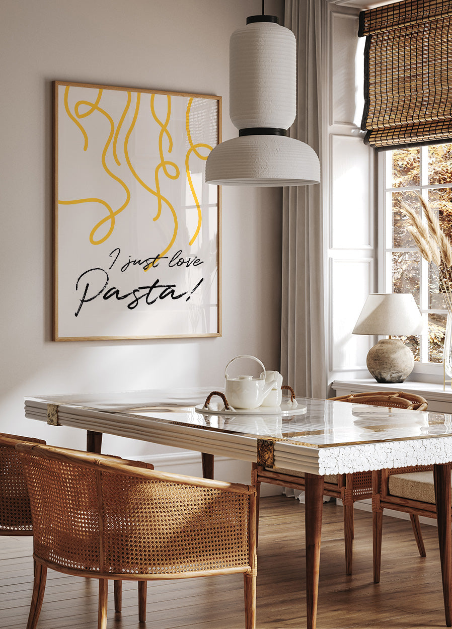 I Just Love Pasta Plakat - Posterbox.dk