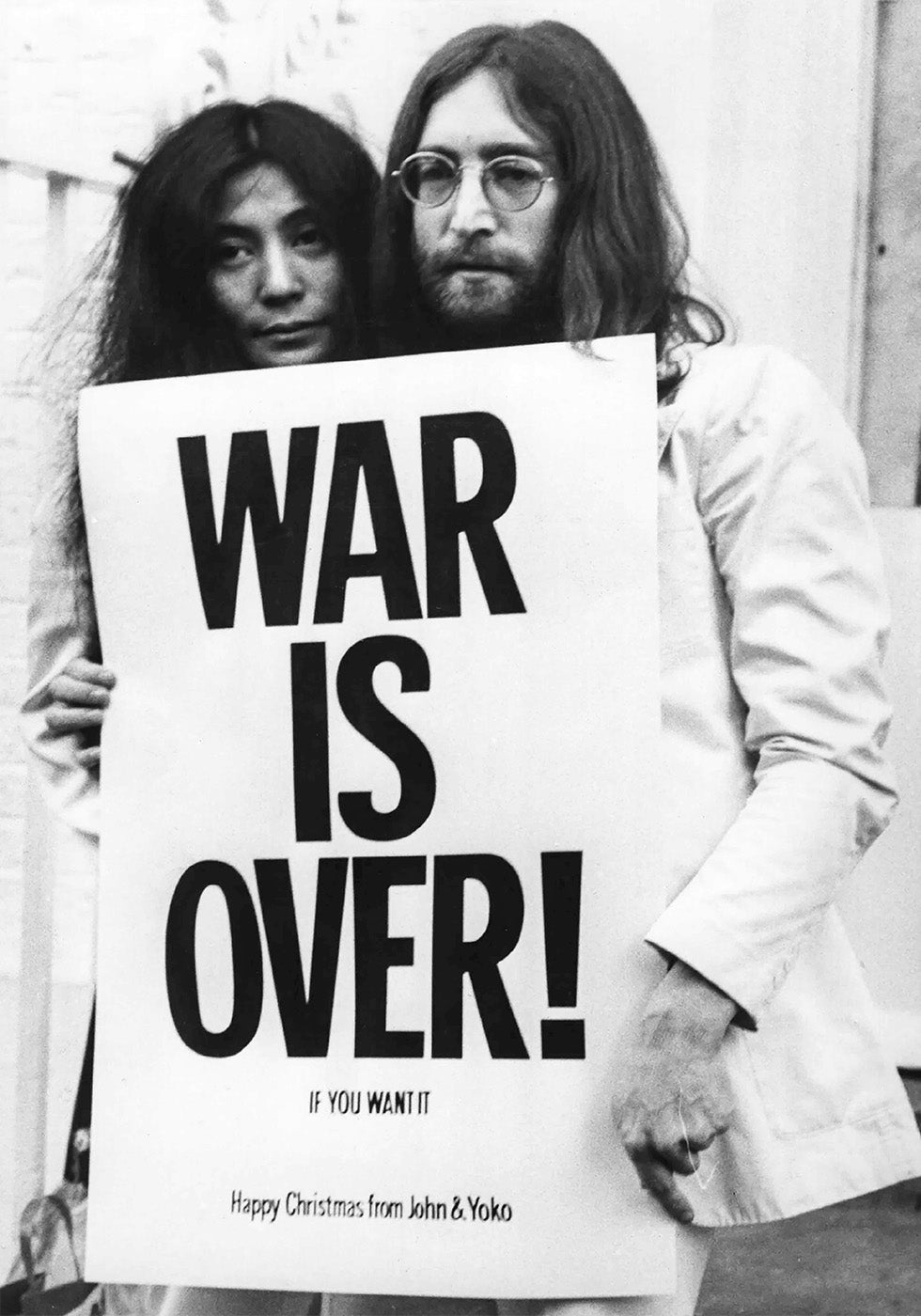 Affiche de John Lennon et Yoko Ono - La guerre est finie 