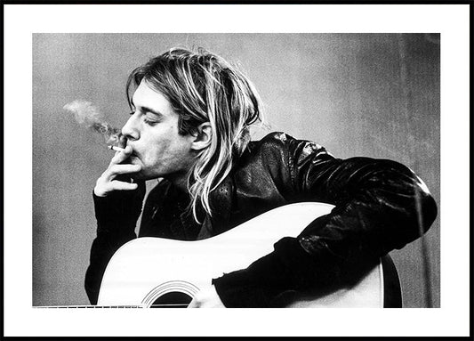 Affiche emblématique du portrait de Kurt Cobain