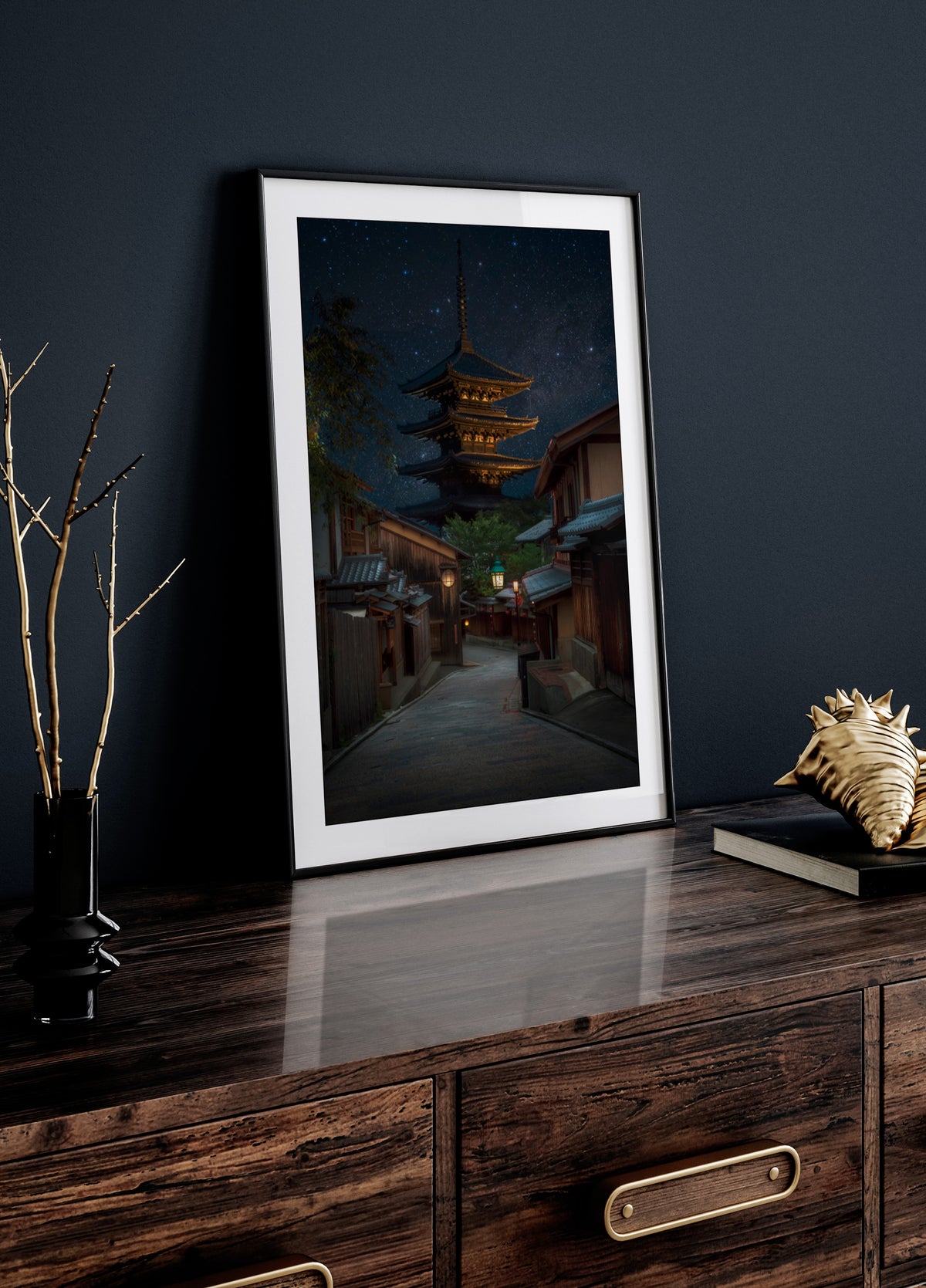 Nuit étoilée de la pagode de Kyoto
