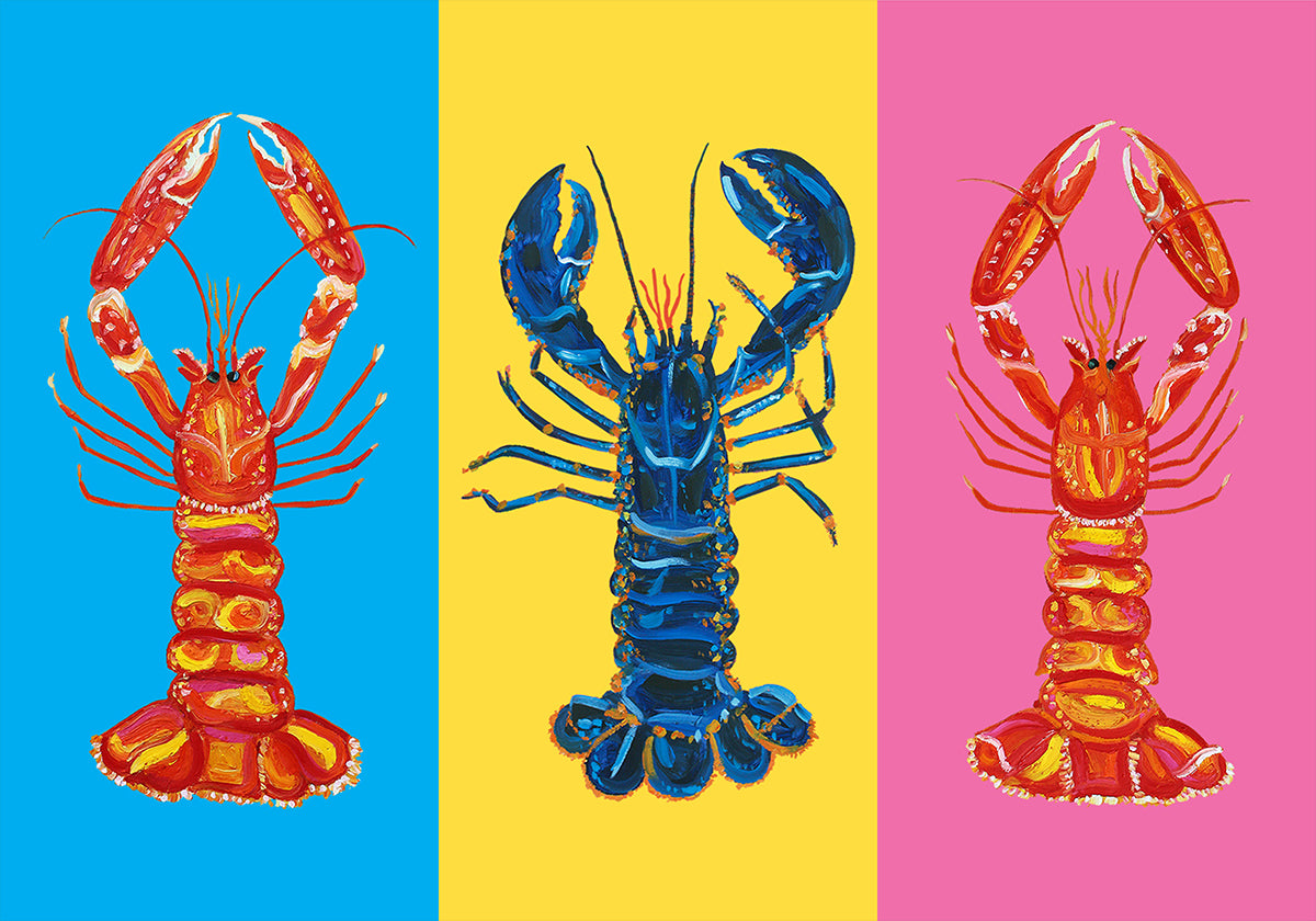 Homard Langoustines Pop Art Poster