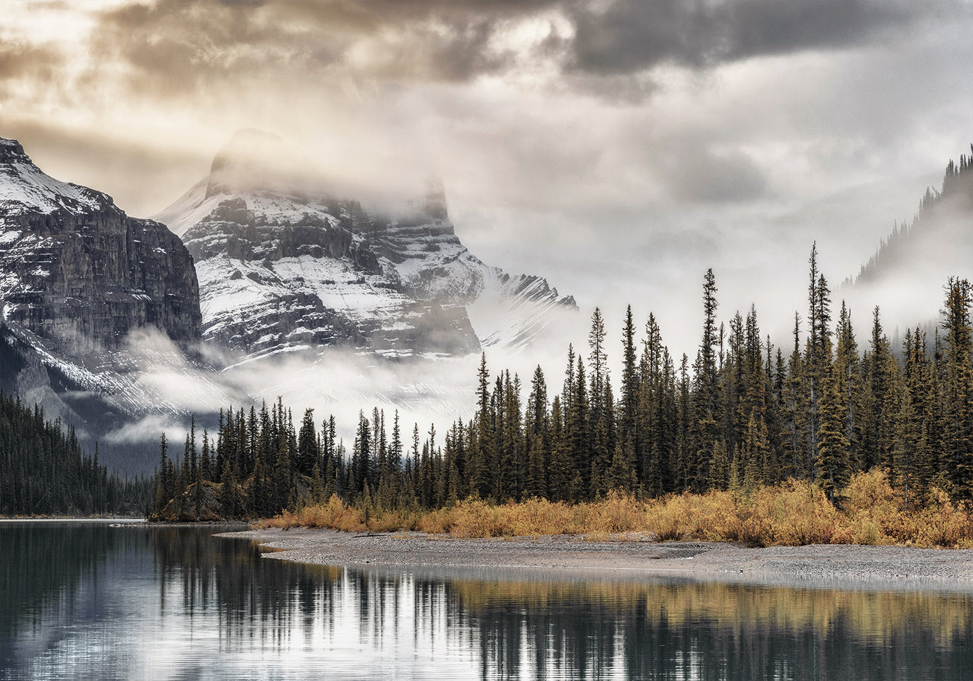 Affiche du lac Maligne 