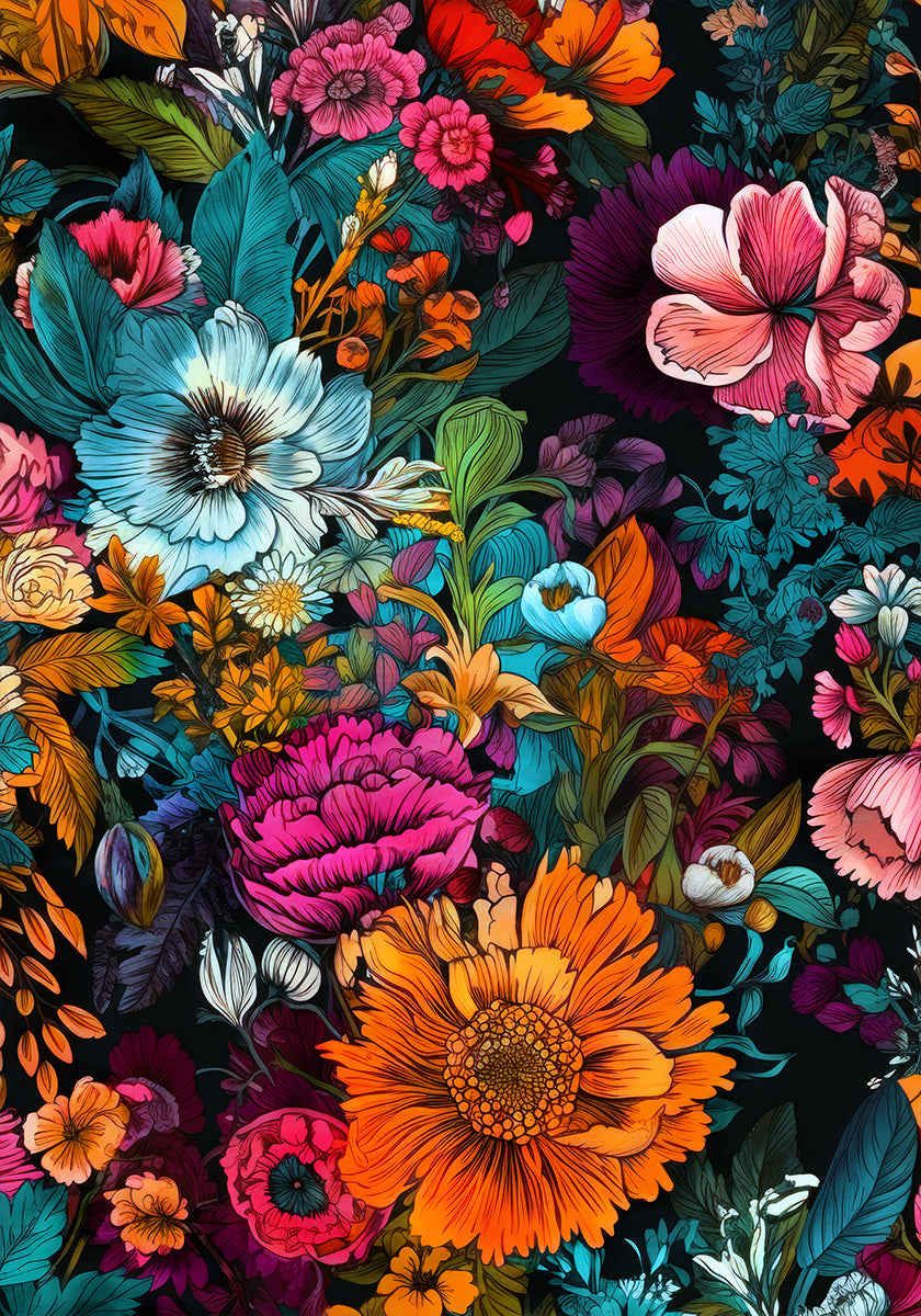 Fleurs des prés 6 Poster