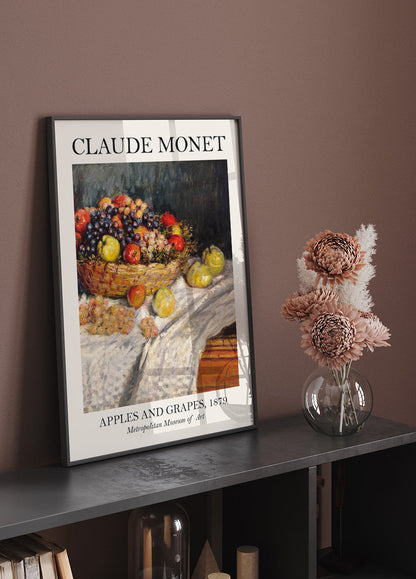 Affiche Pommes et raisins de Monet 