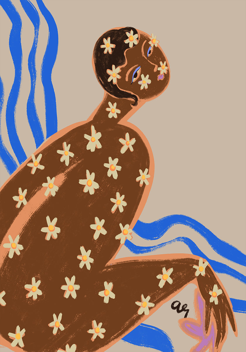 Marguerite en fleurs Poster