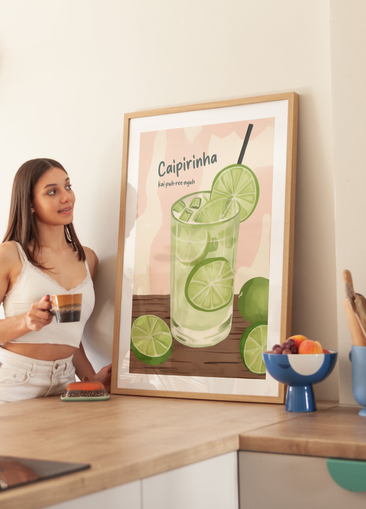 Caipirinha rafraîchissante au citron vert
