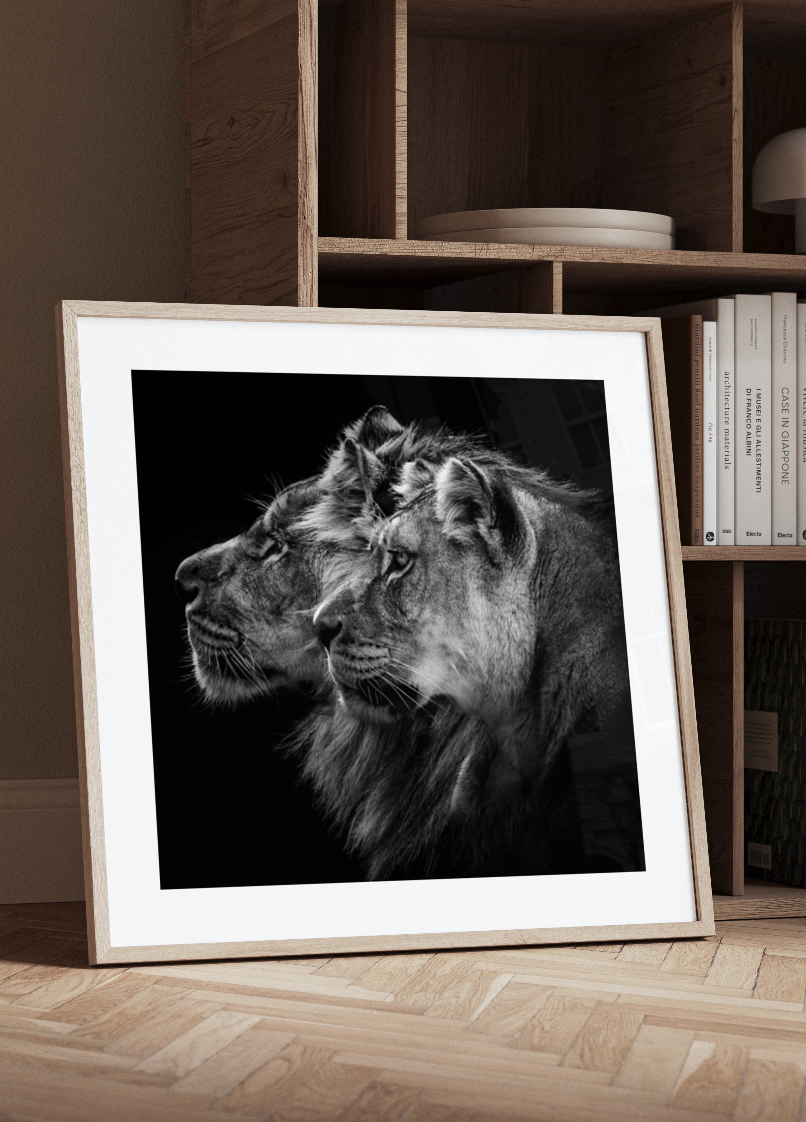 Paire de Lions royaux