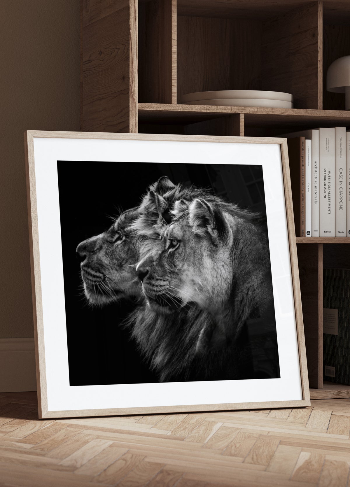 Paire de Lions royaux