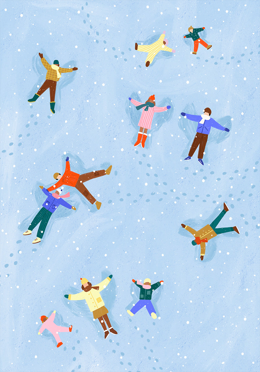 Délice des anges enneigés Poster