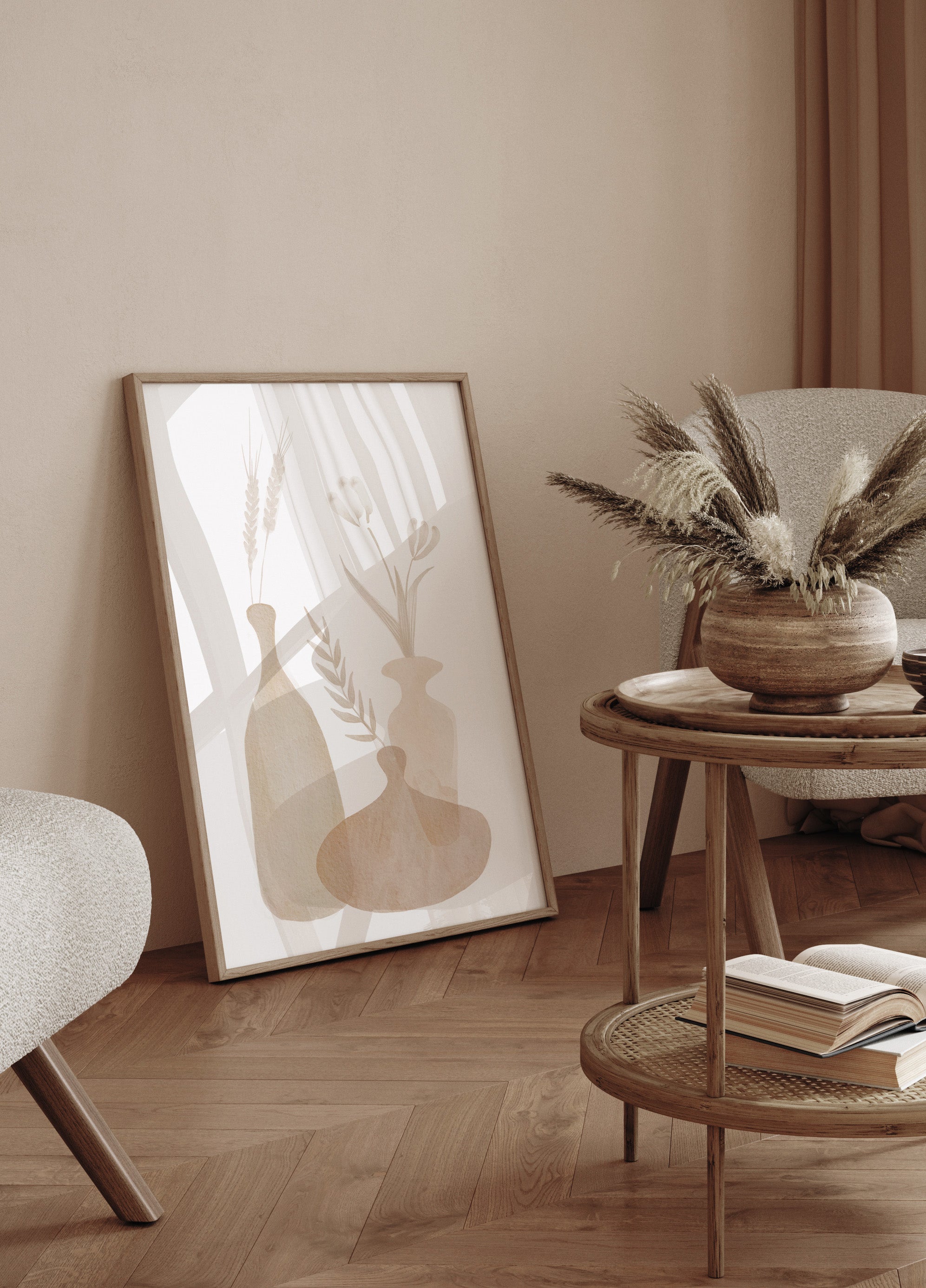 Vases neutres doux