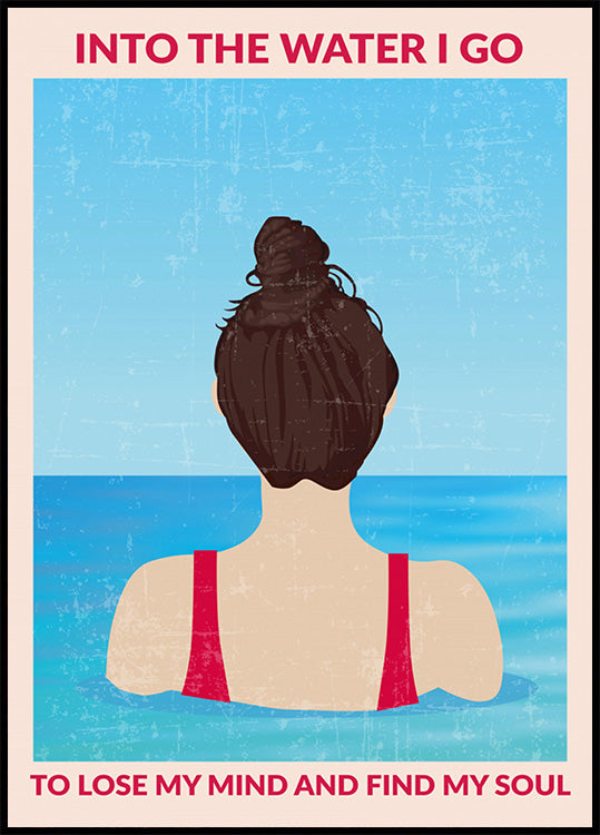 Natation de recherche d'âme