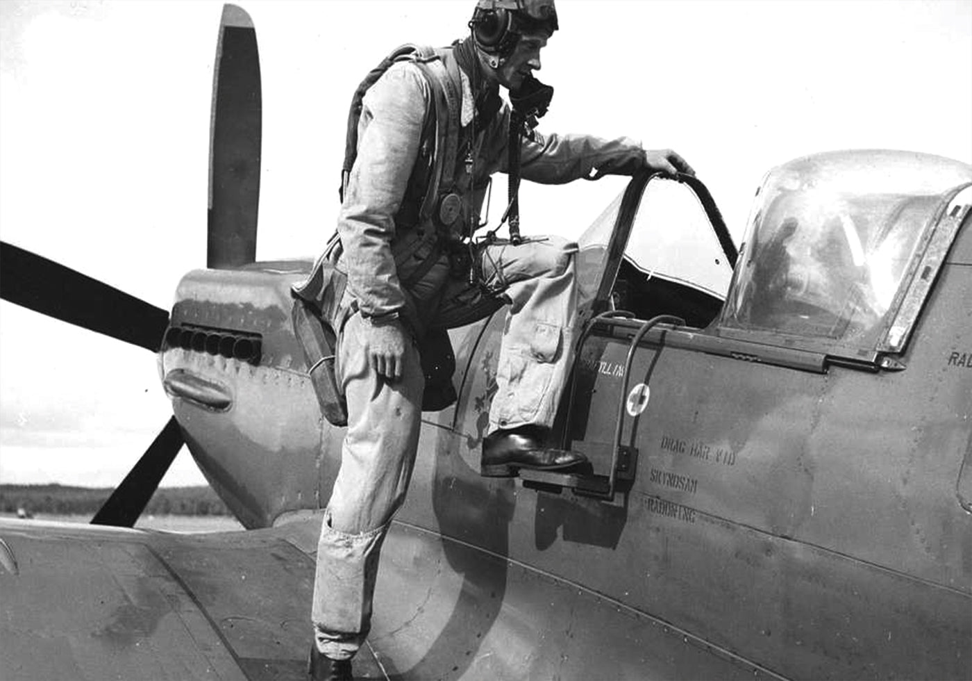 Spitfire Pilot Plakat - Posterbox.dk