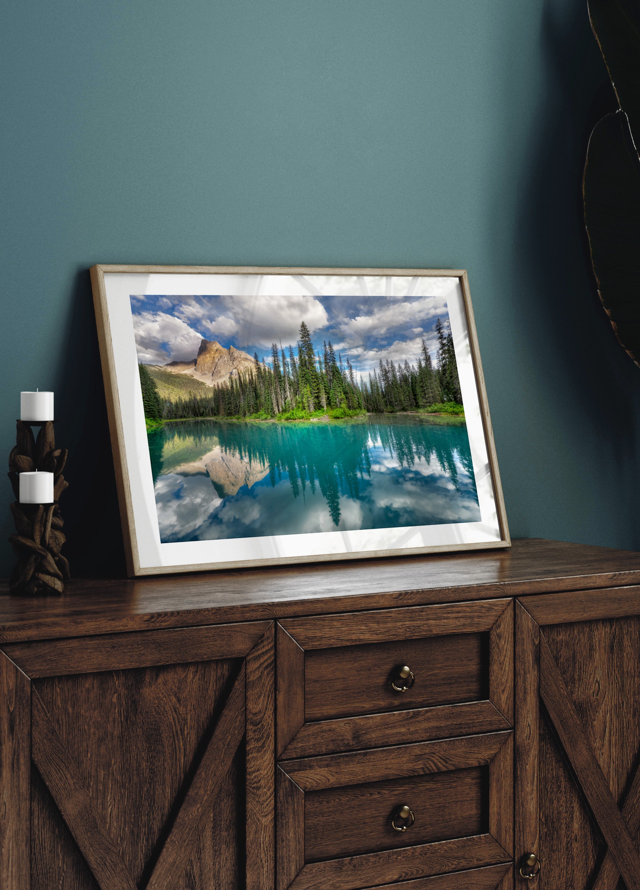 Réflexion du lac turquoise