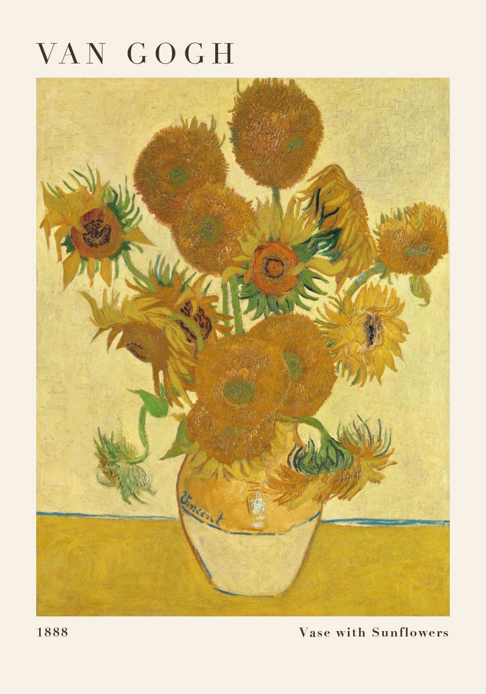 Affiche Les Tournesols de Van Gogh