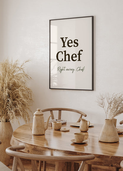 Affiche Oui Chef 