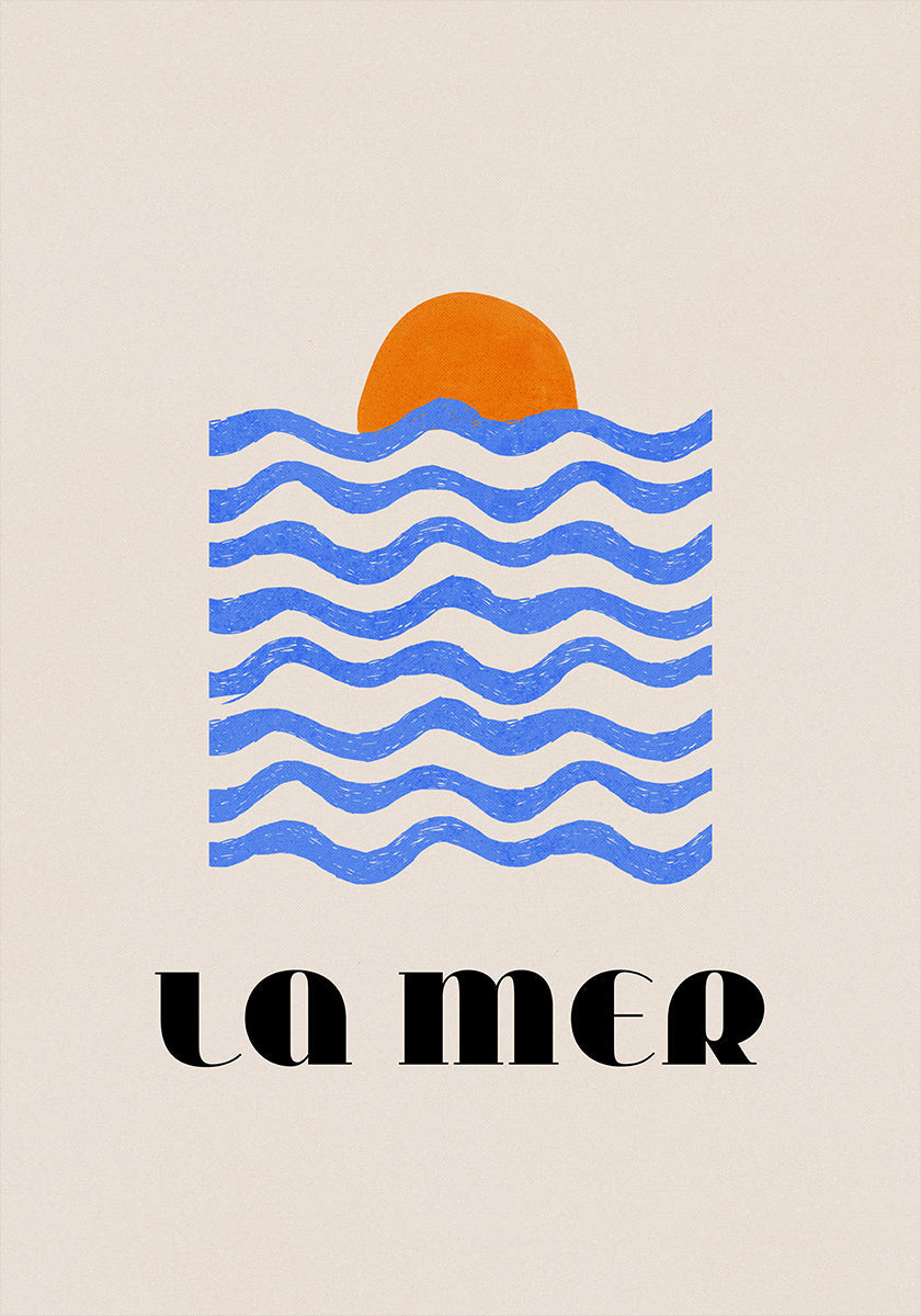 La Mer Abstract Ocean Poster No. 03 (NEW) - Posterbox
