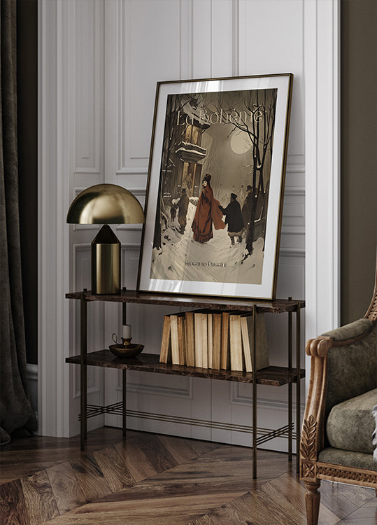 La Bohème Opera Captures A Winter Plakat - Posterbox