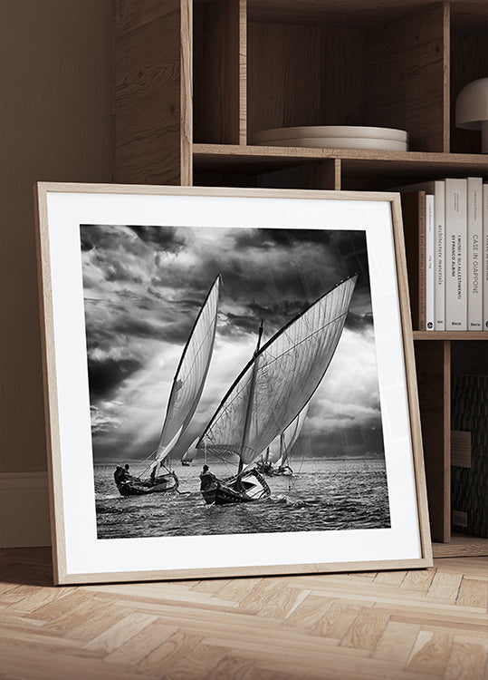 Sailboats and Light Plakat - Posterbox