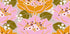 Pink and Orange Flowers with Green Leaves - Posterbox