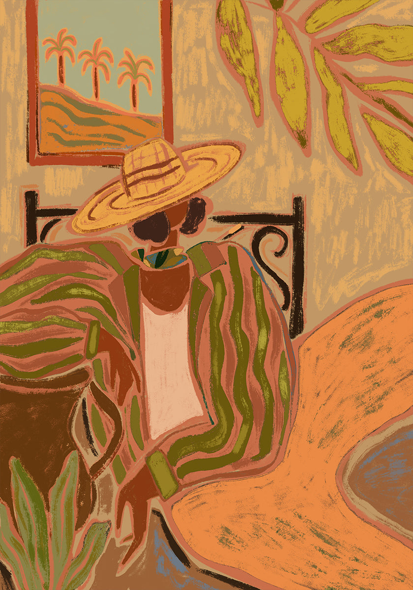 Lady in Stripe Plakat - Posterbox