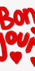 Bonjour Hearts Plakat - Posterbox