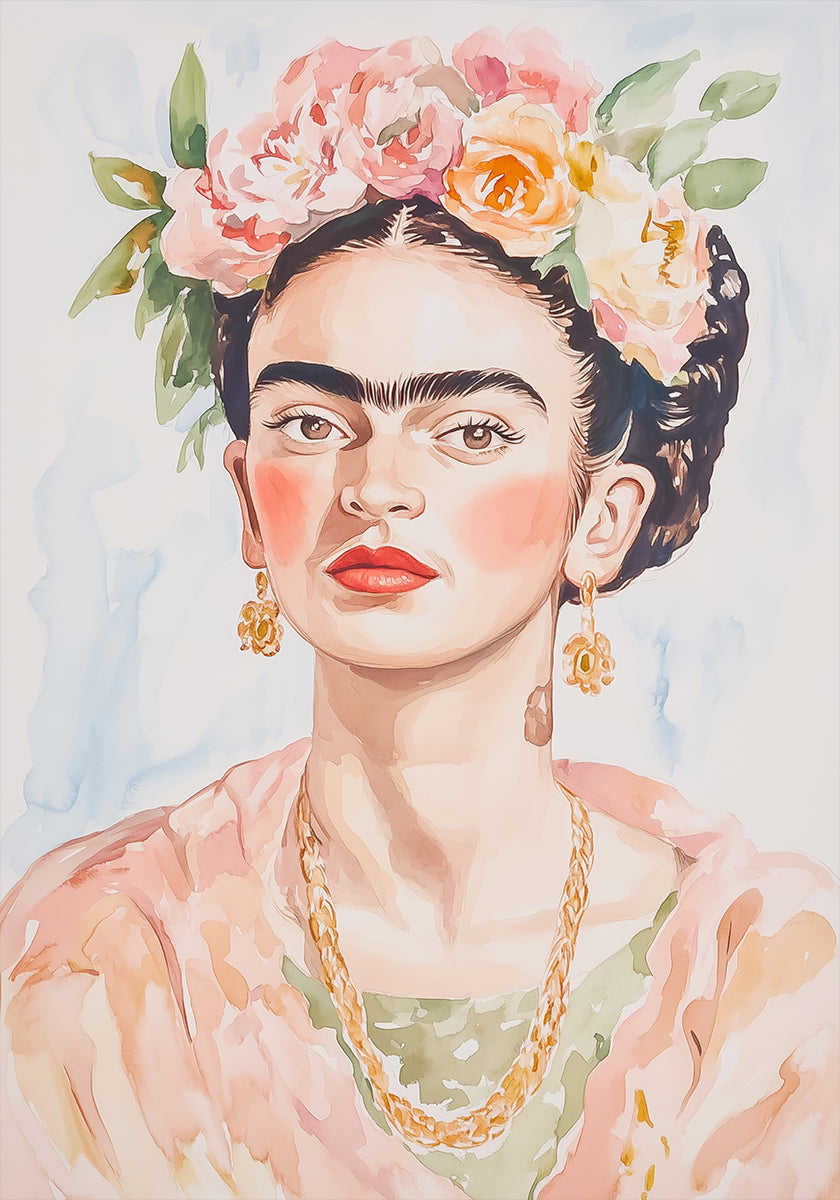 Frida Portrait Watercolor (NEW) - Posterbox