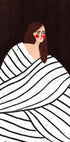 The Woman With Black and White Stripes Plakat - Posterbox