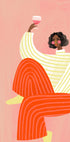 The Woman With The Glass of Wine - Posterbox
