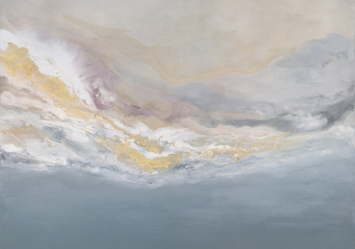 Nuages tourbillonnants dans des tons sourds