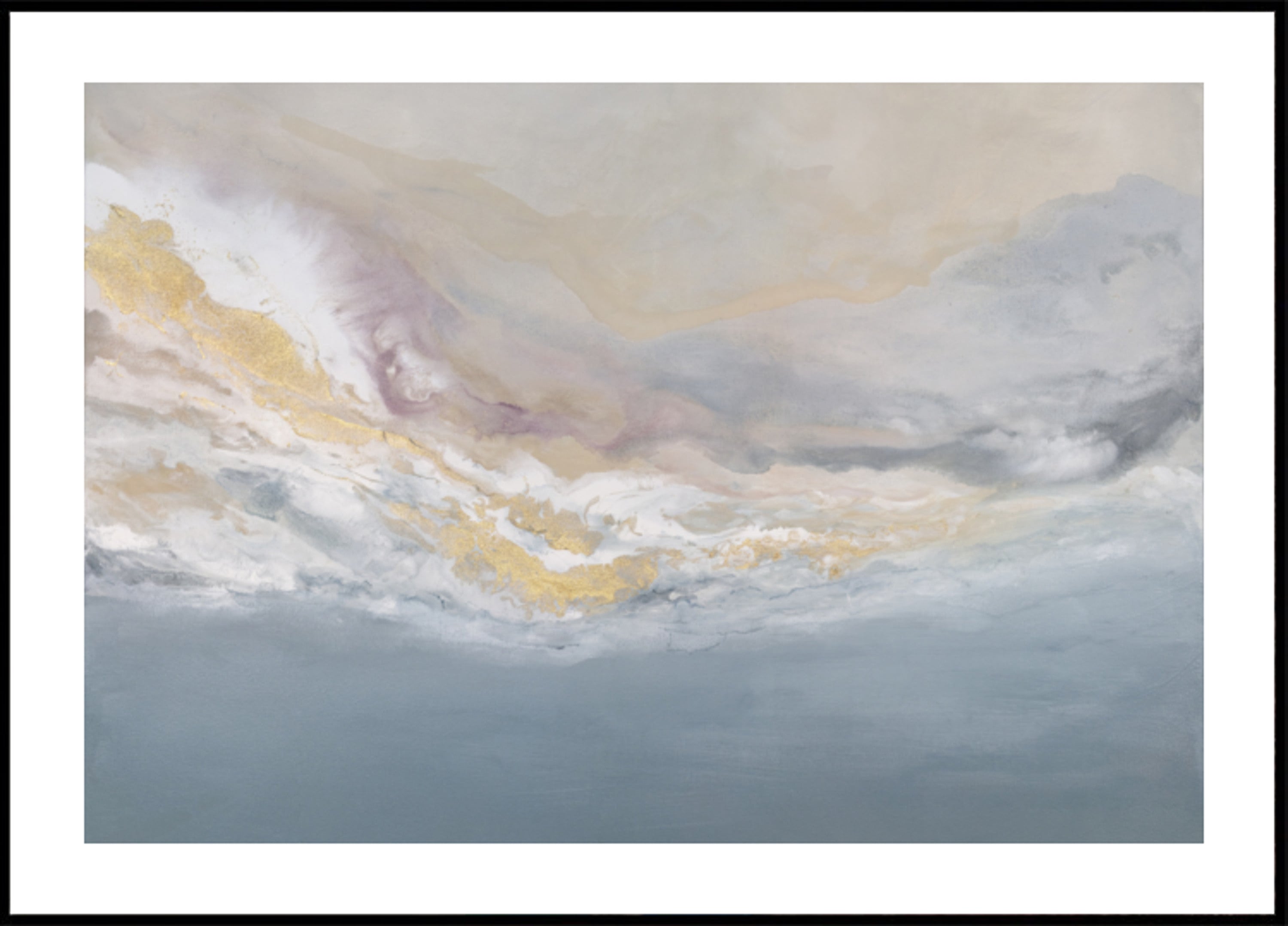 Nuages tourbillonnants dans des tons sourds