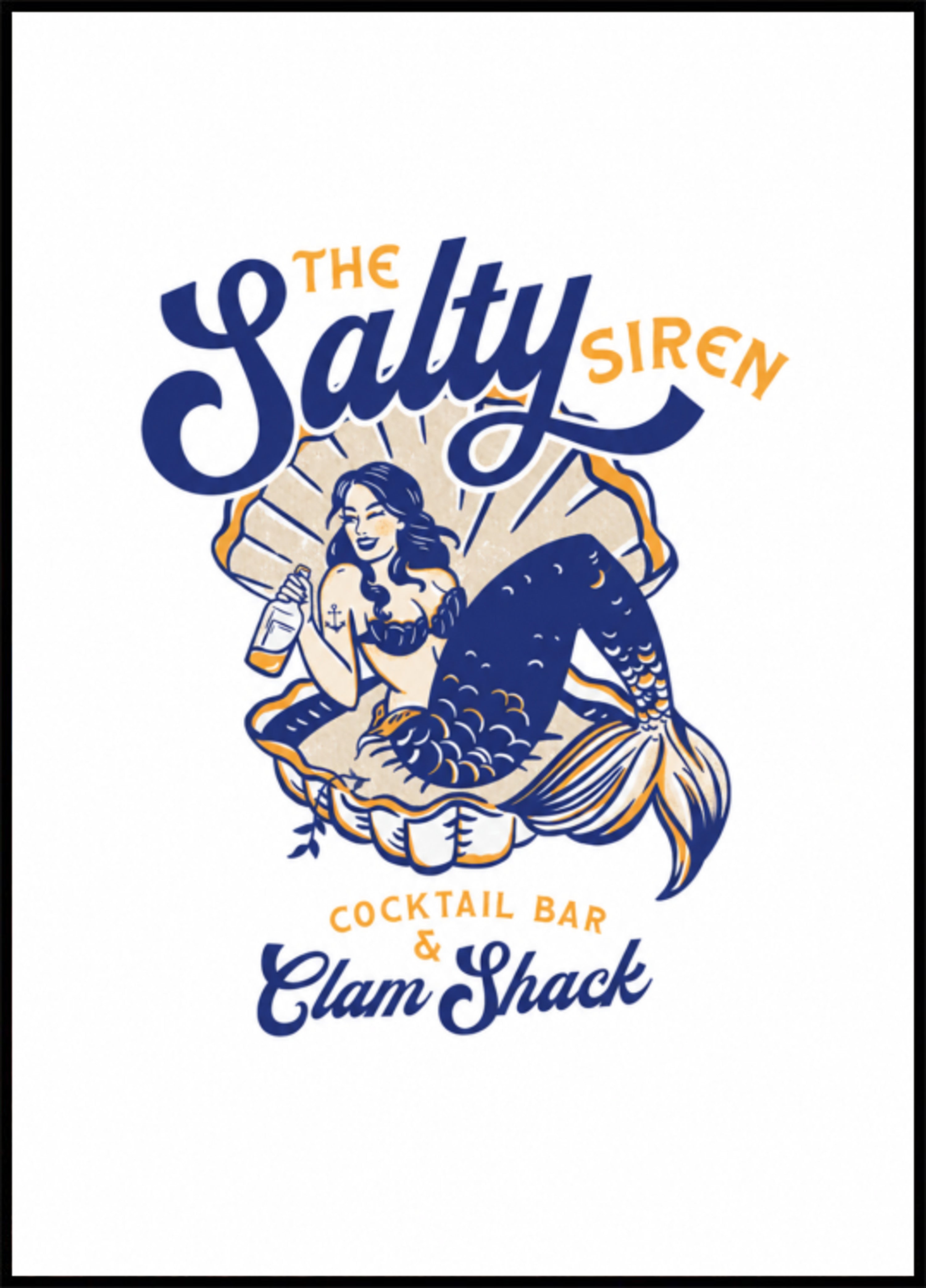 Bar à cocktails Salty Siren et sirène Clam Shack