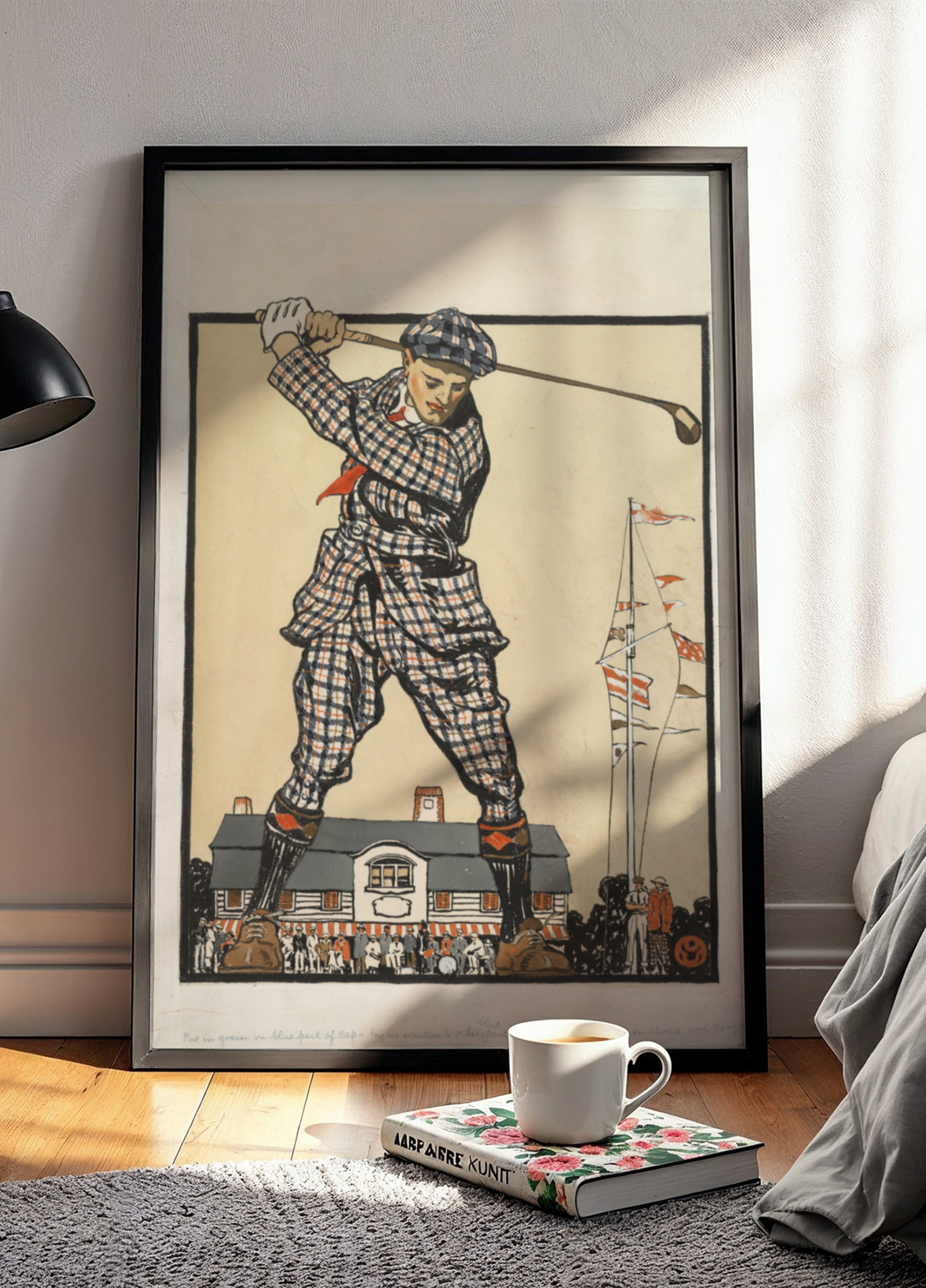 Homme se balançant un club de golf (1915)