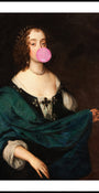Portrait classique de bubble-gum