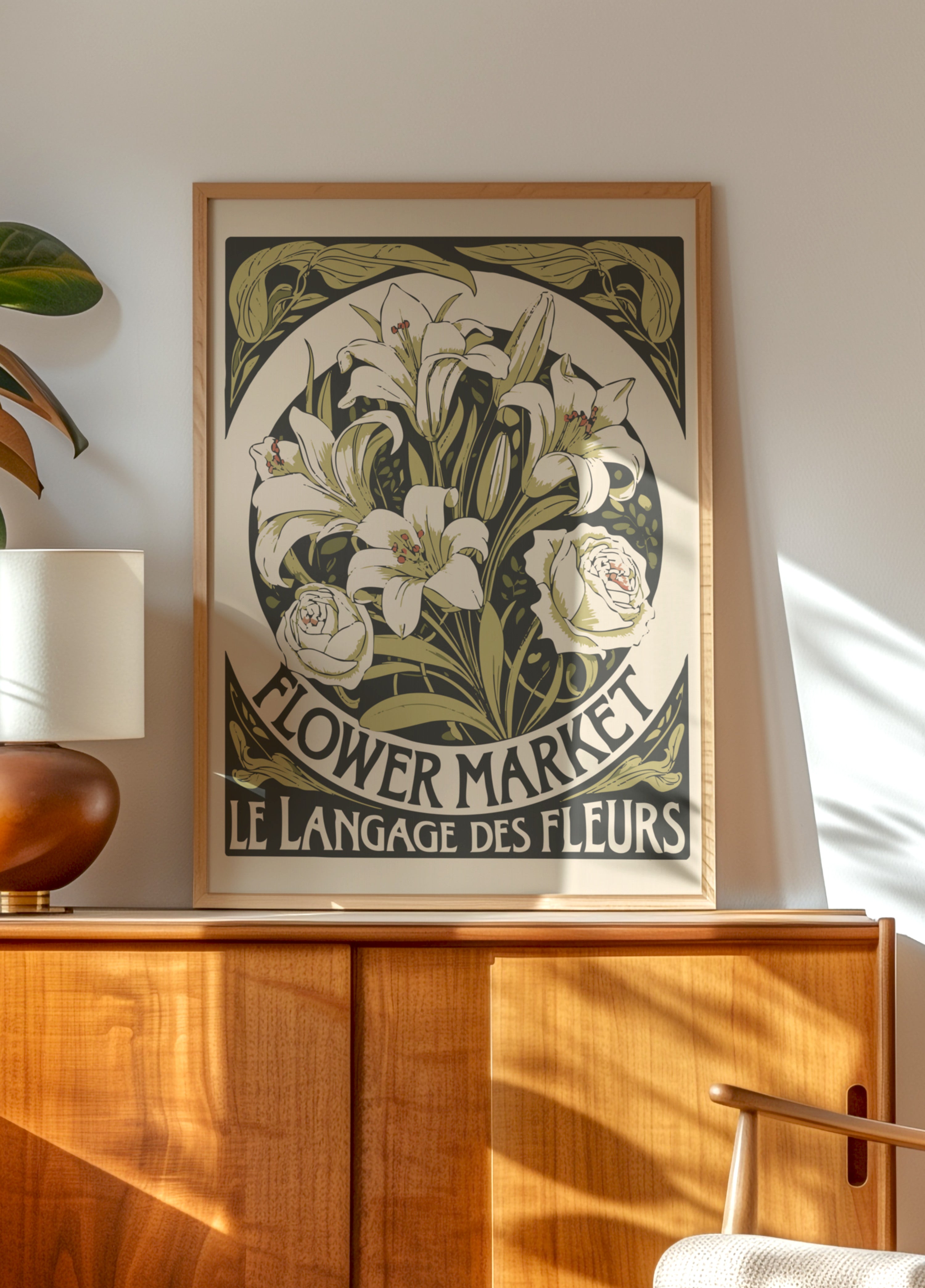 Marché aux fleurs vintage