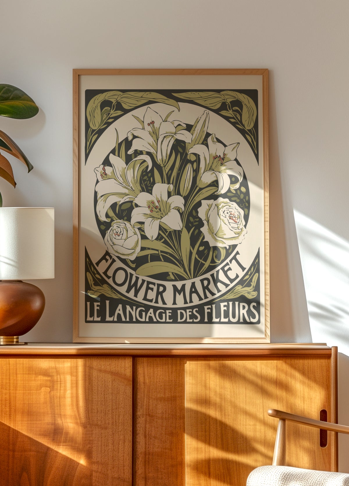 Marché aux fleurs vintage