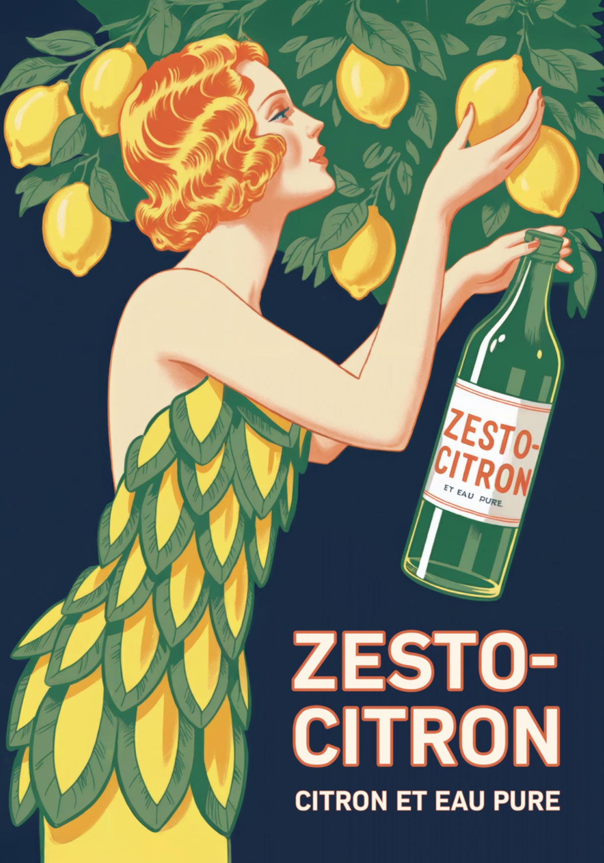 Dame Citron Art Déco