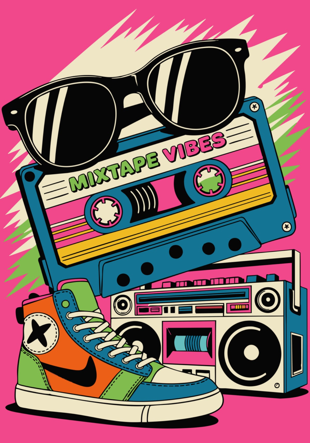 Ambiances mixtape rétro