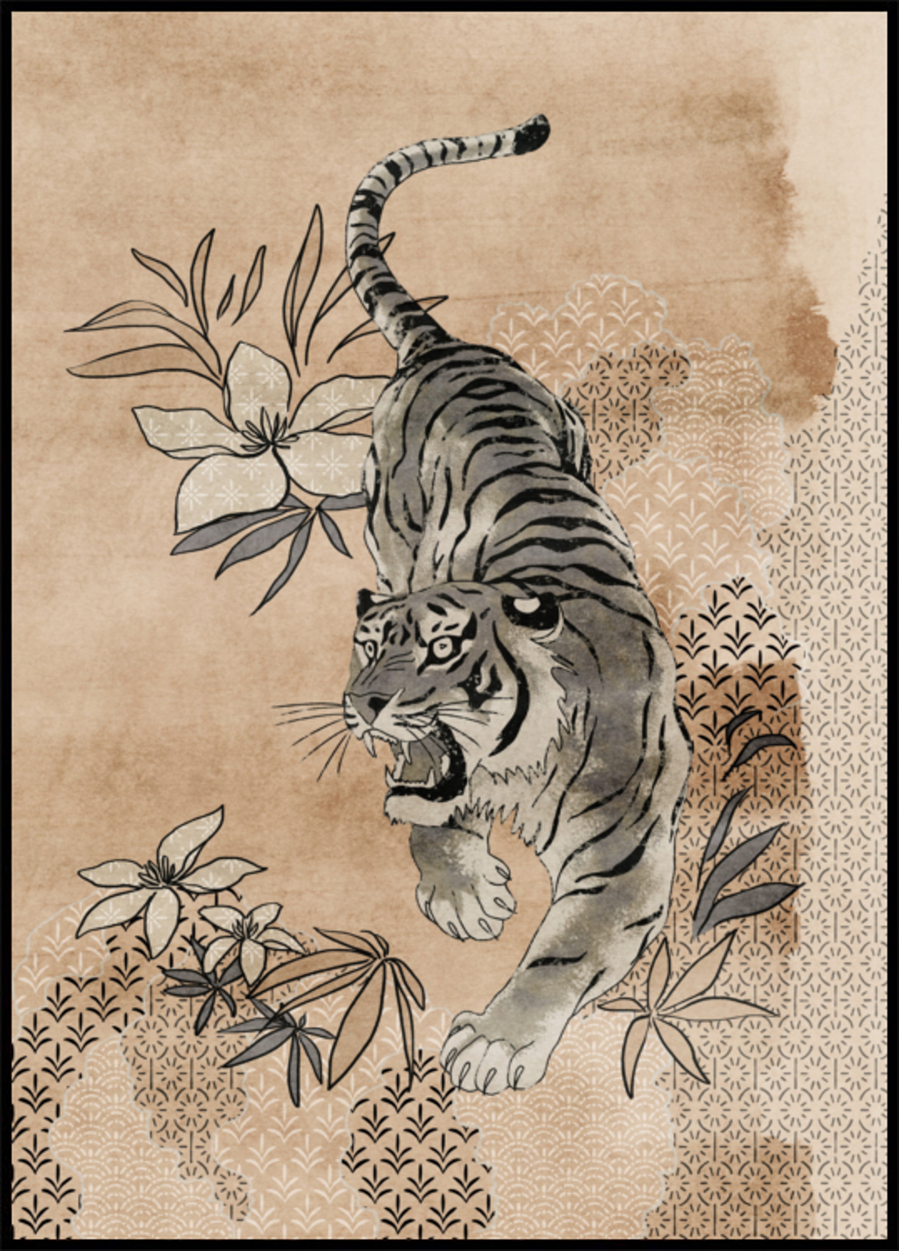 Tigre Sumi féroce