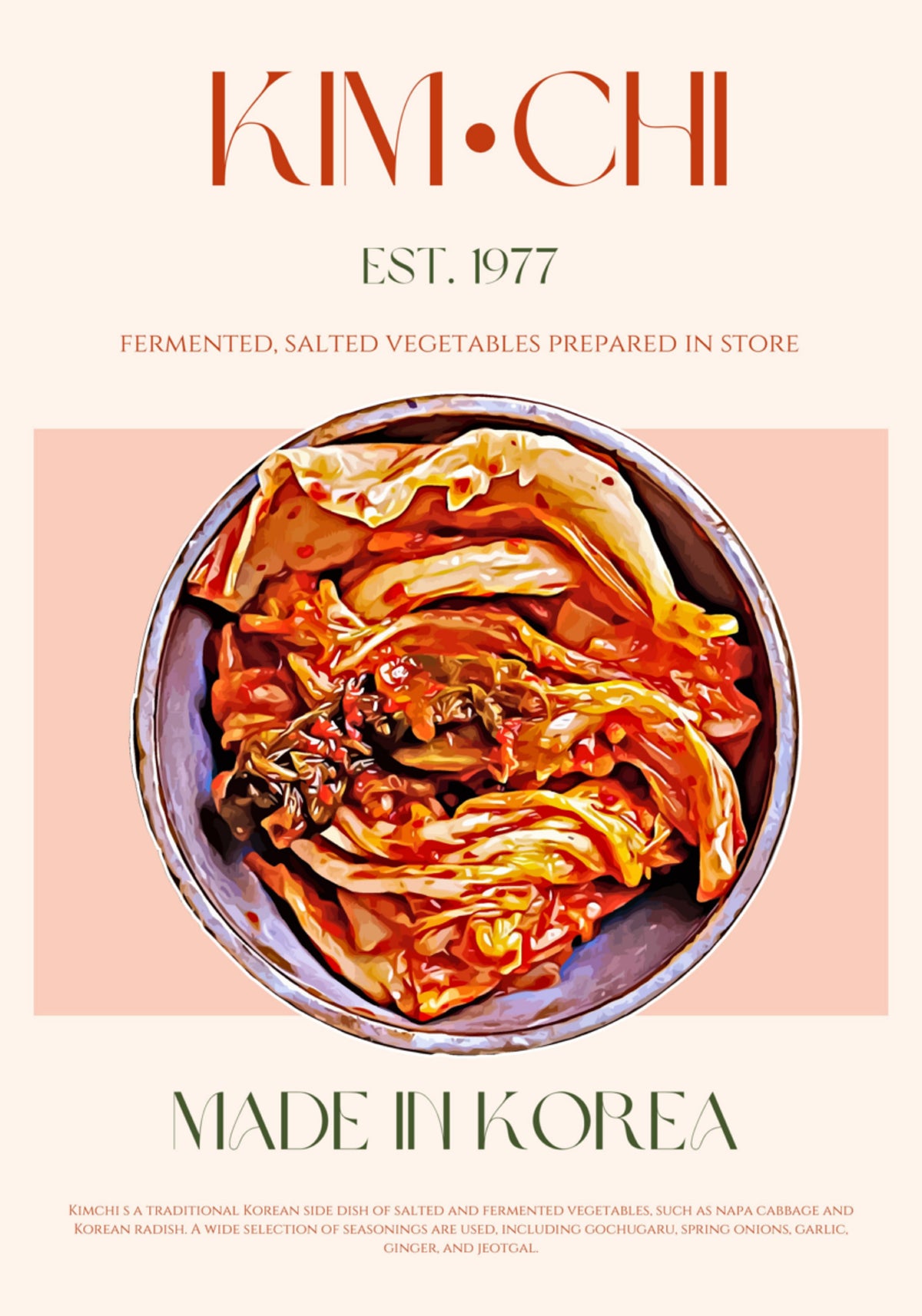 Kimchi coréen authentique