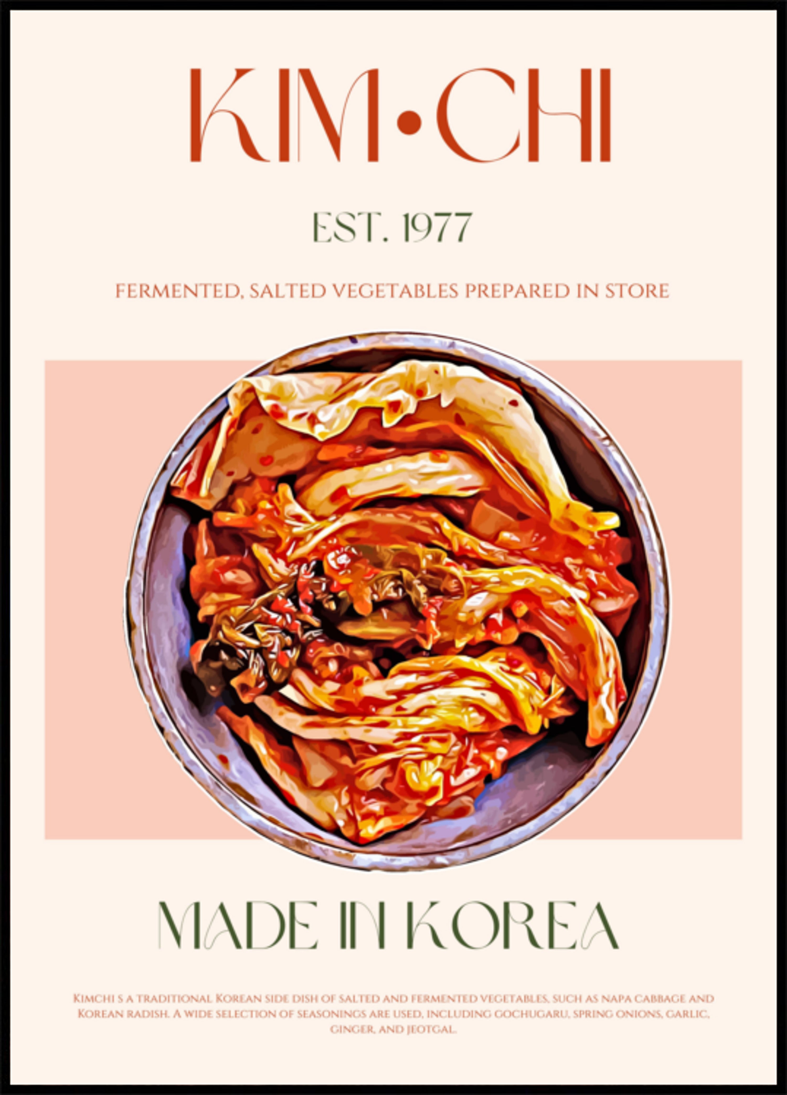 Kimchi coréen authentique