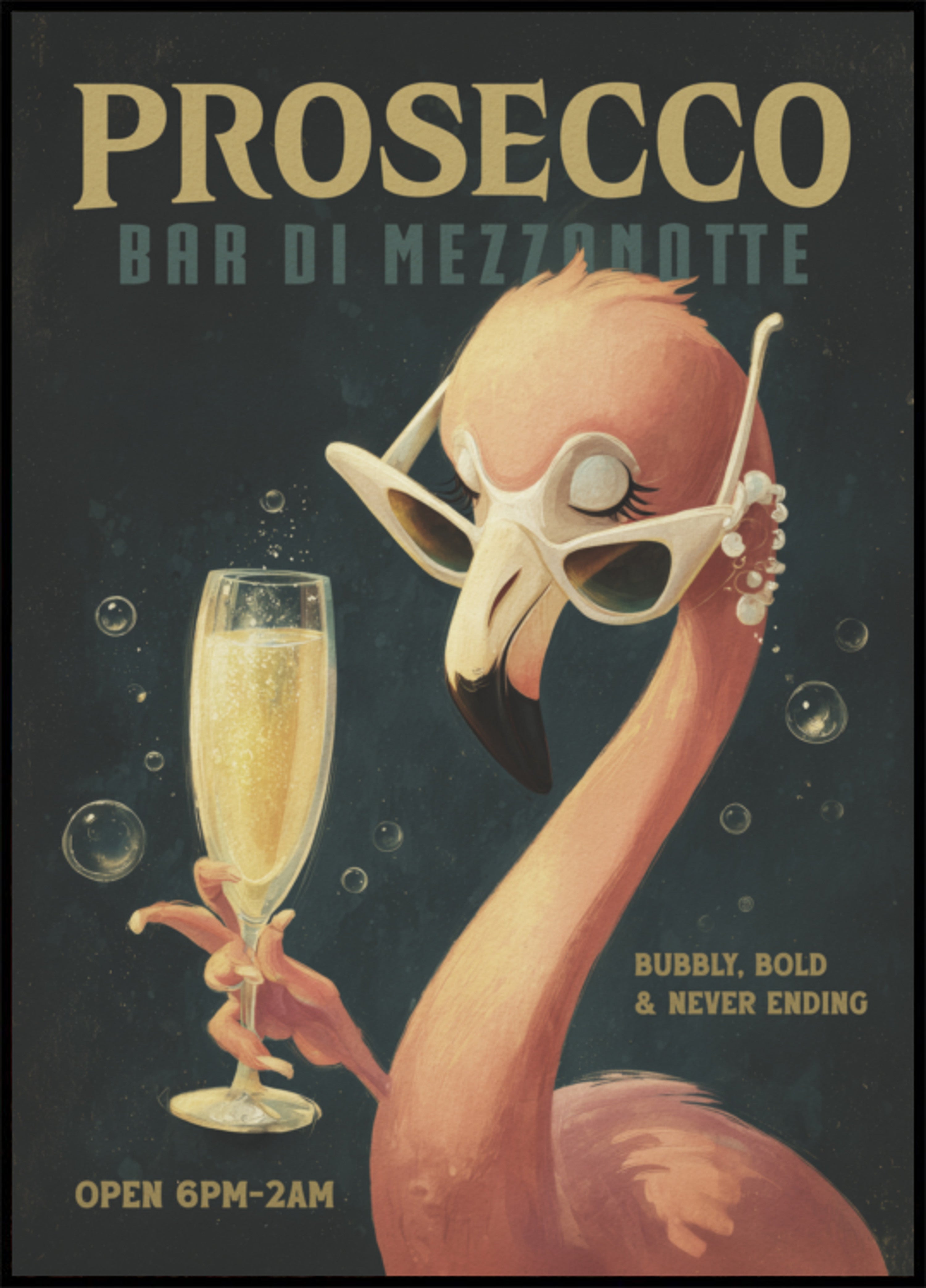 Bar à Prosecco Flamingo cool