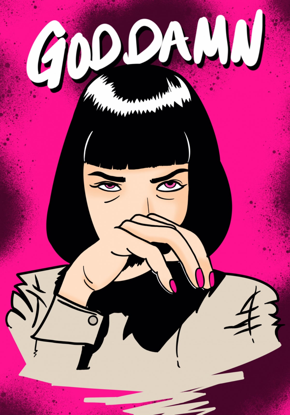 Femme pop art impertinente