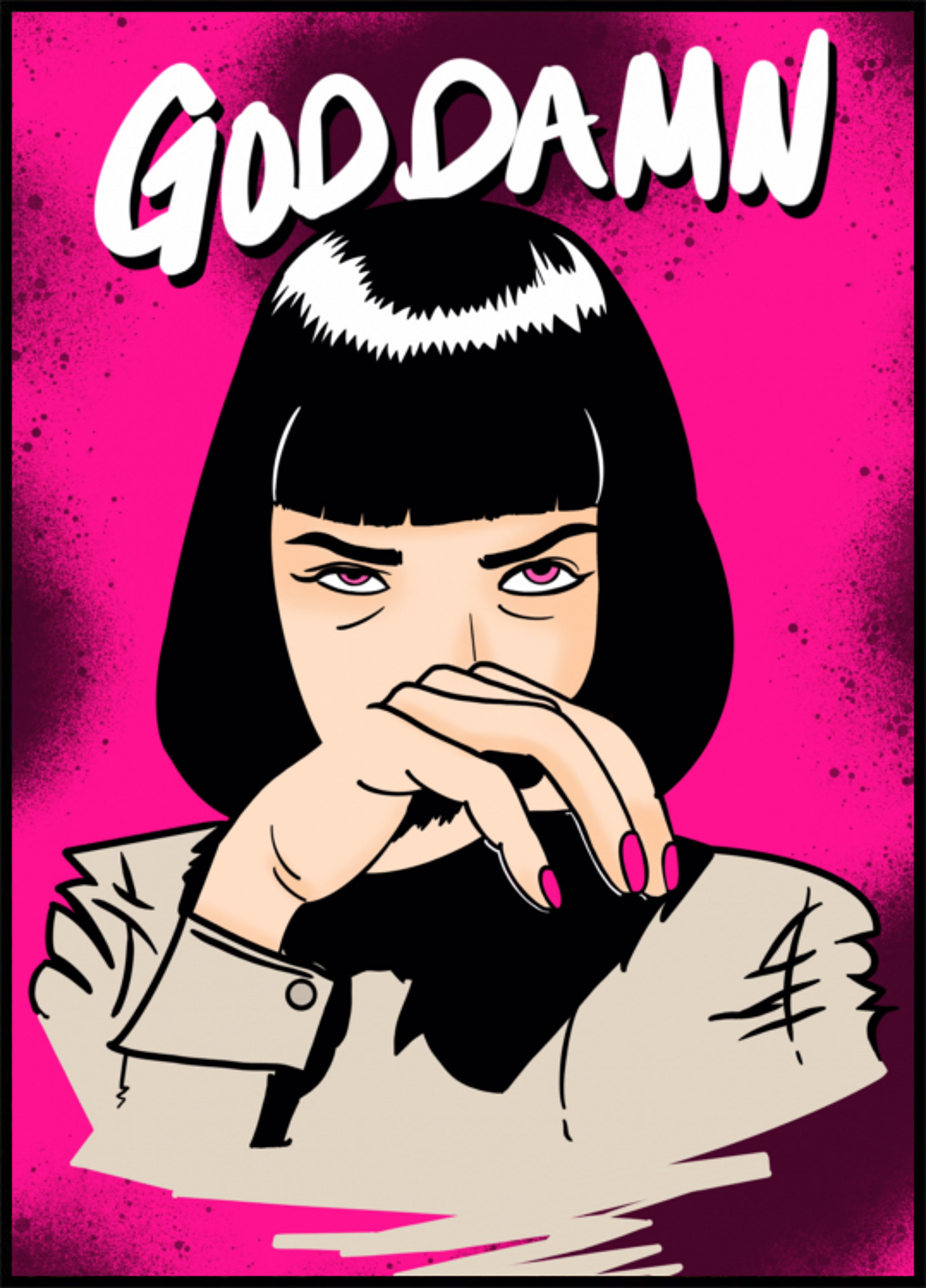 Femme pop art impertinente
