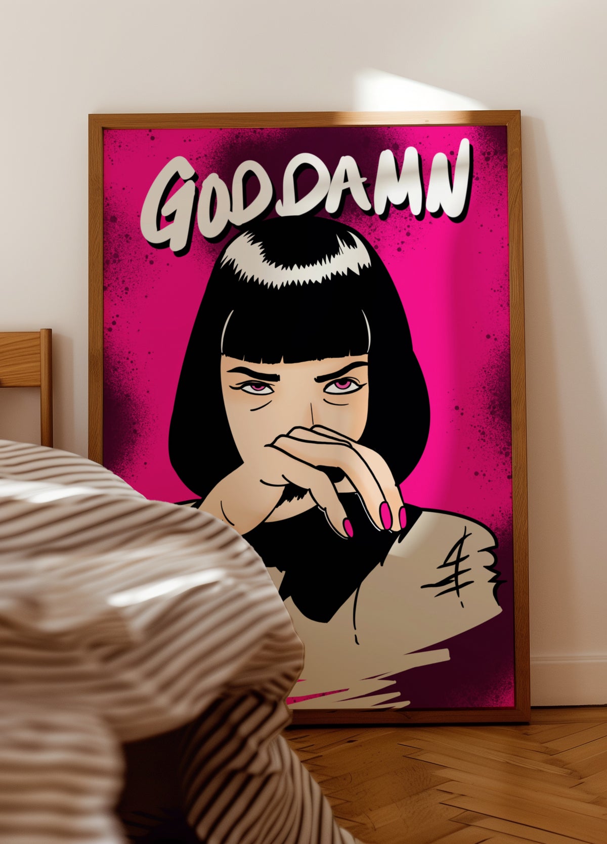 Femme pop art impertinente