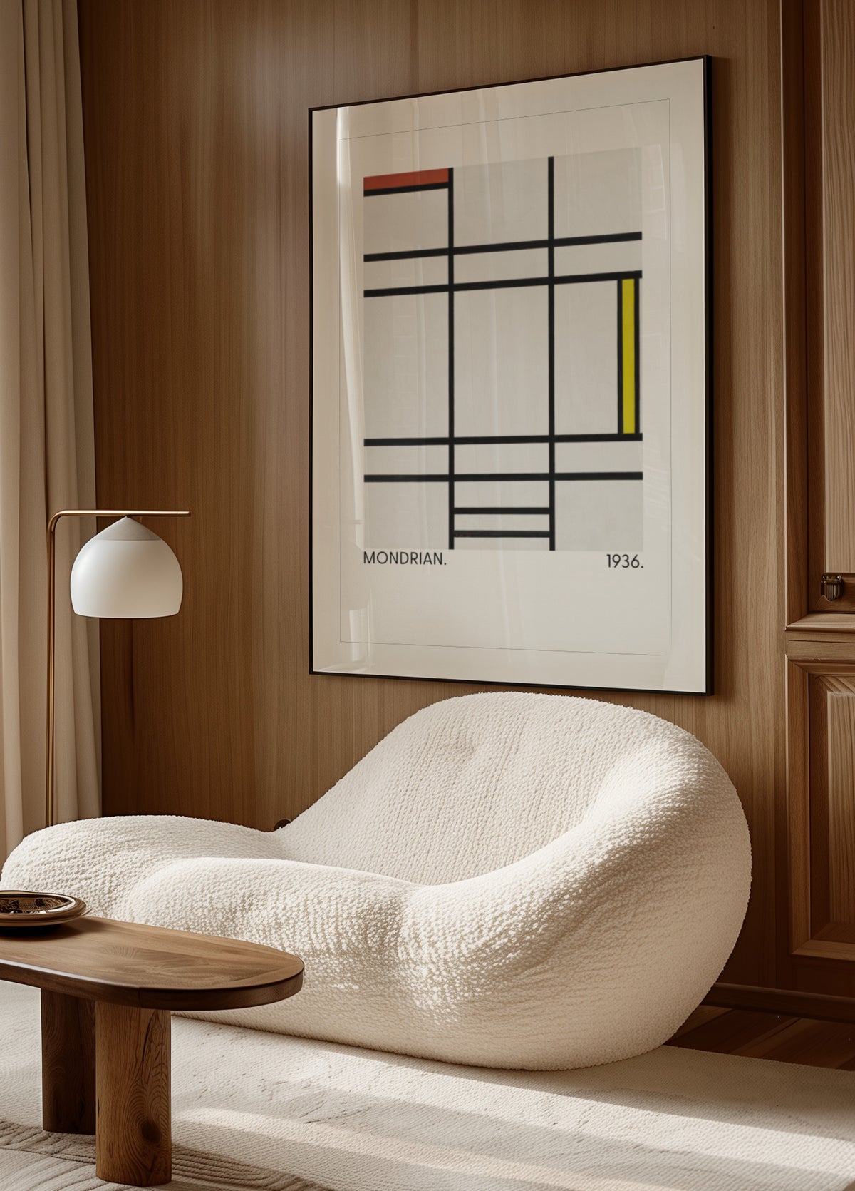 Composition en blanc, rouge et jaune 1936