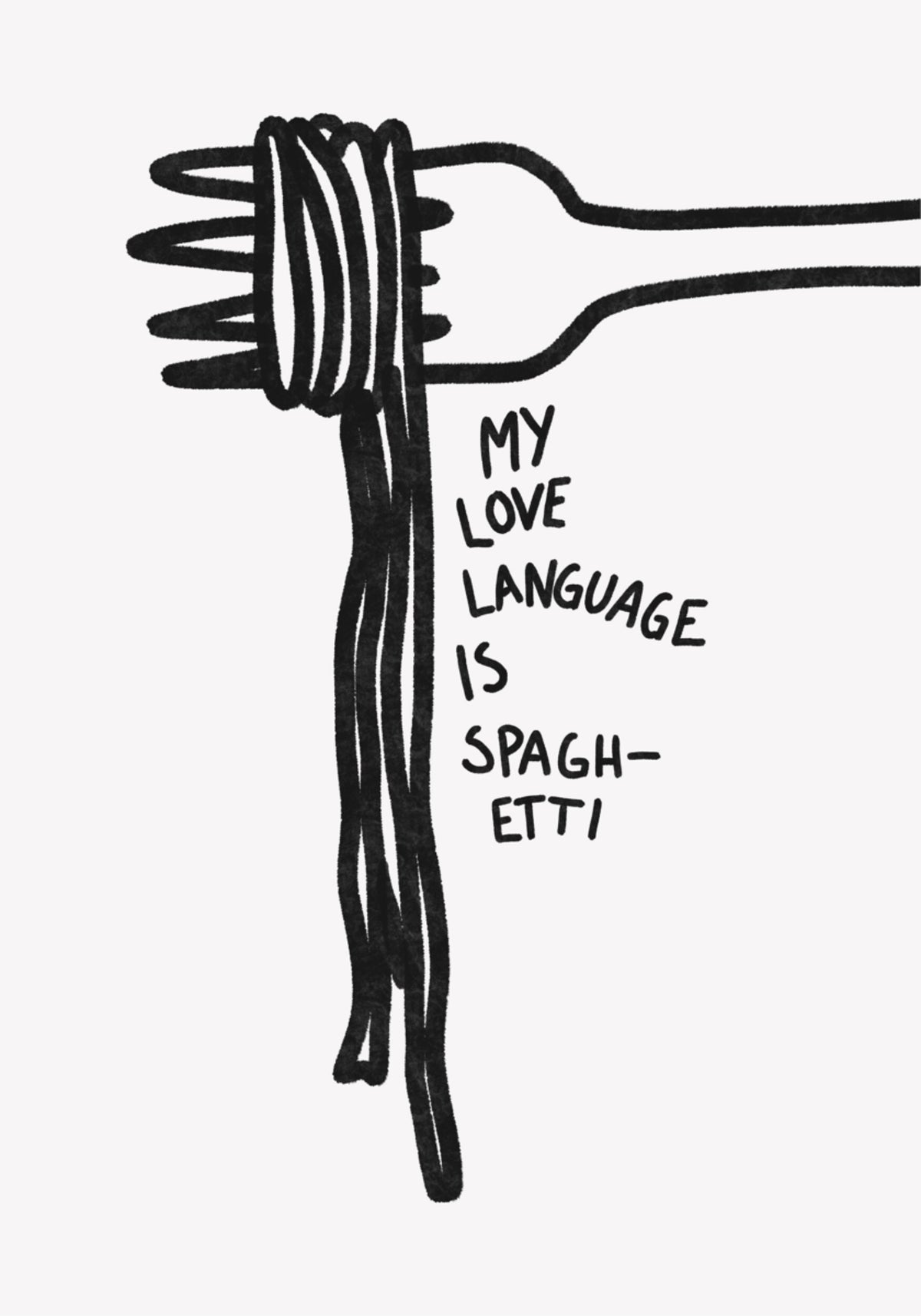 Langue d'amour spaghetti