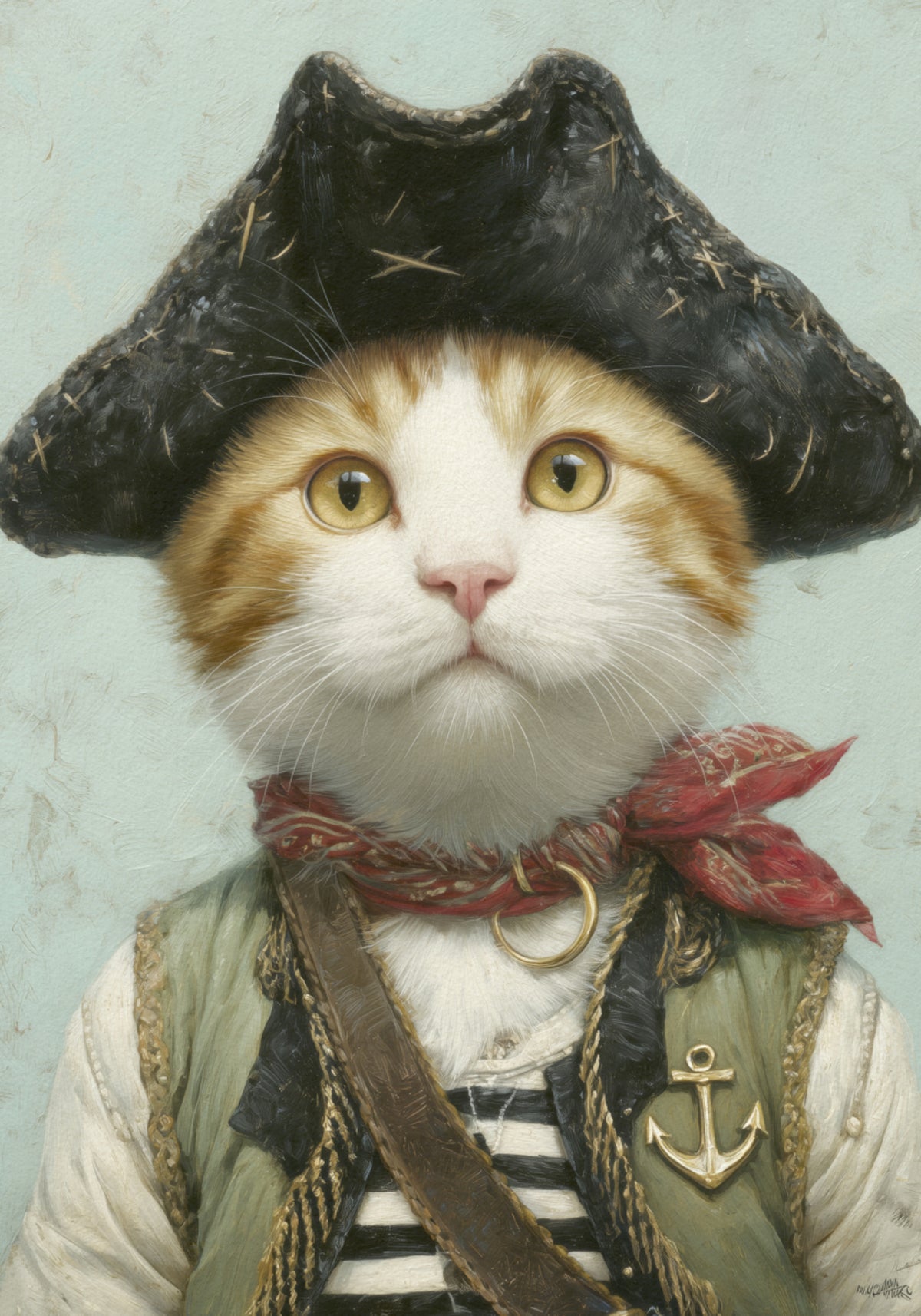 Capitaine pirate félin