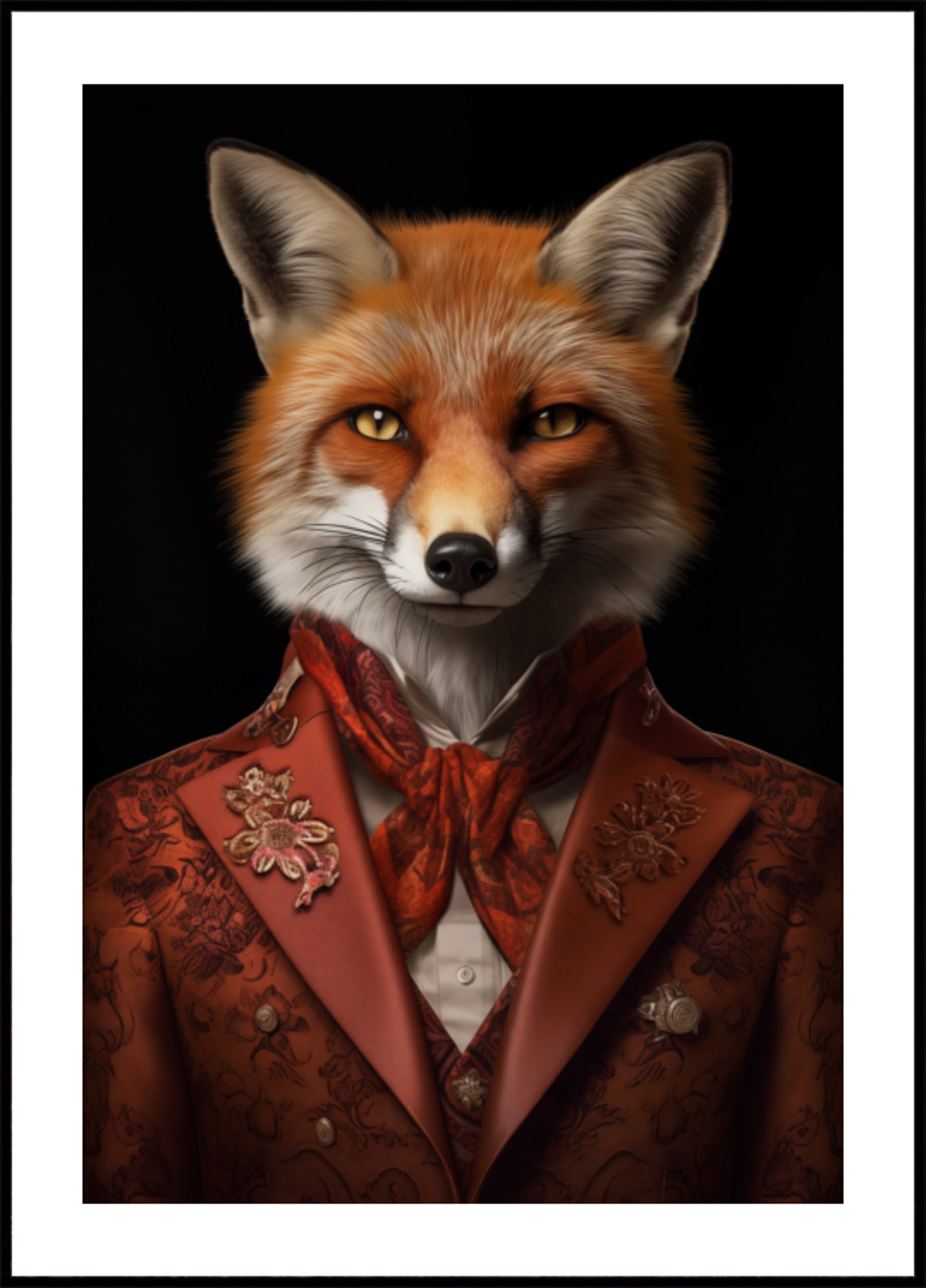 Renard roux pimpant