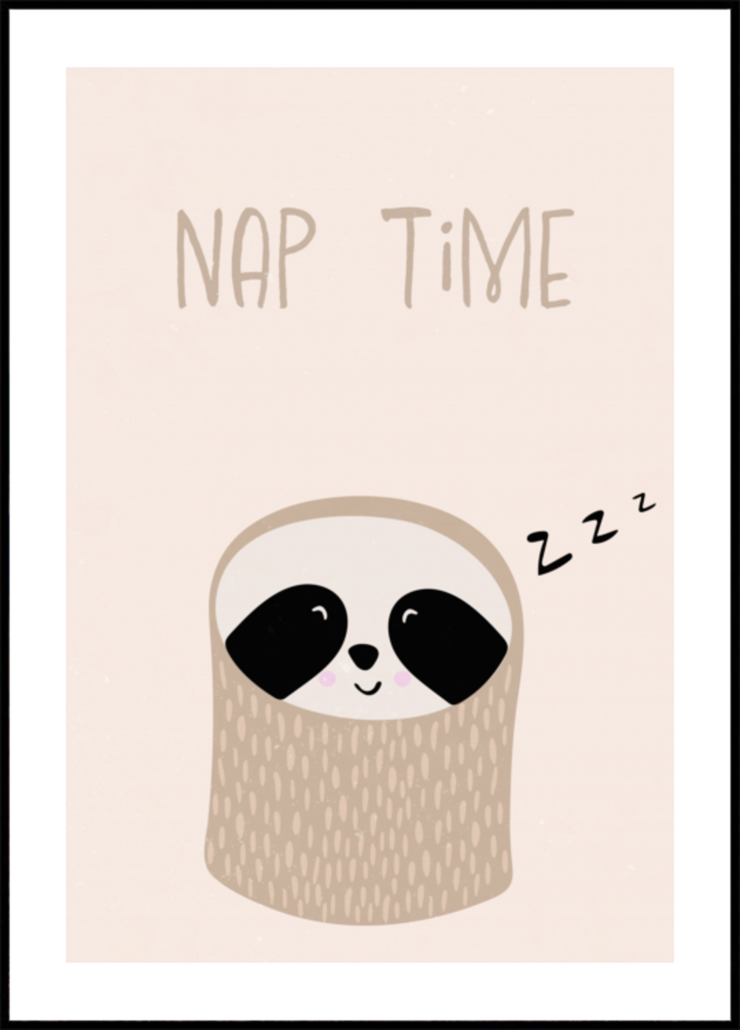 Heure de la sieste du paresseux mignon