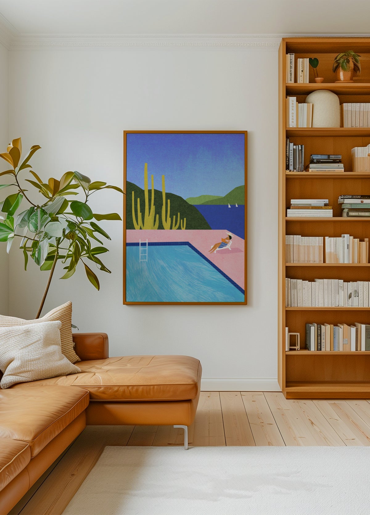 Vue sur l'océan au bord de la piscine